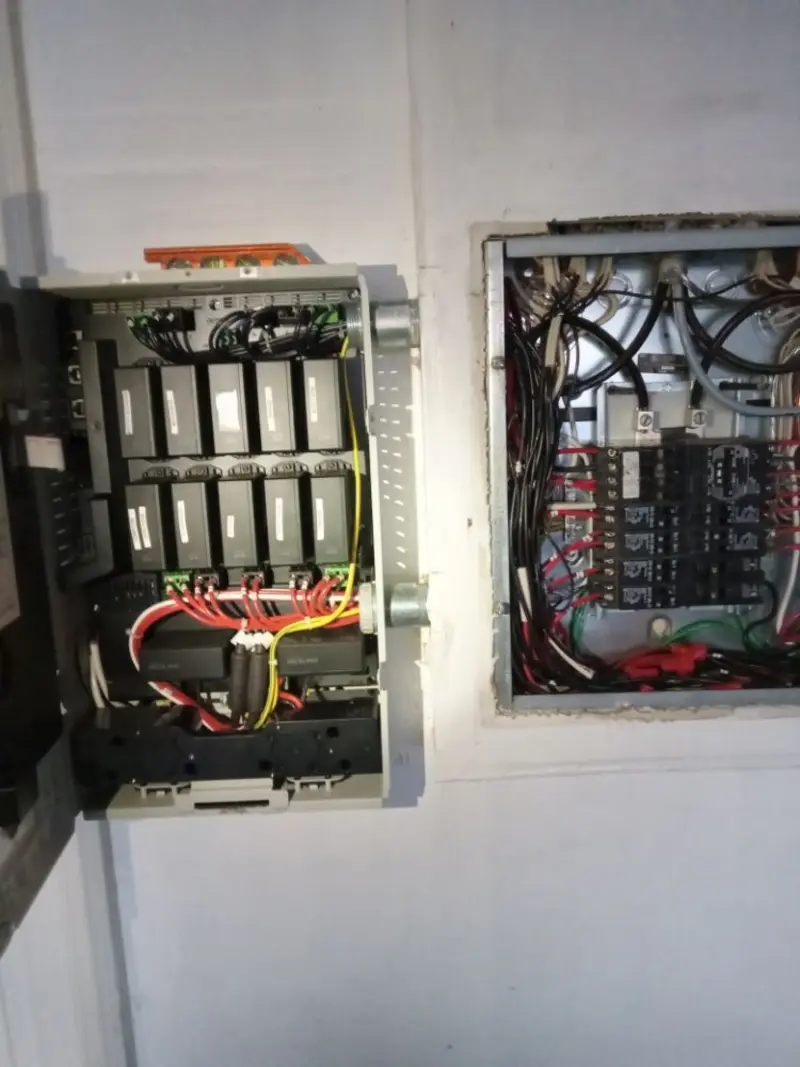 Electrical panel upgrade completed for Security Camera Wiring in Inglewood